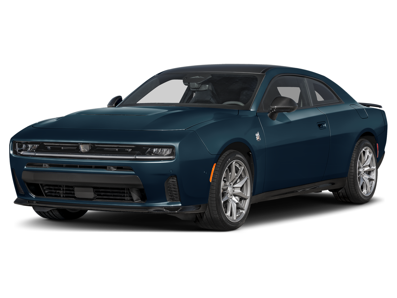 2026 Dodge Charger Scat Pack Plus in After Dark — front three-quarter view