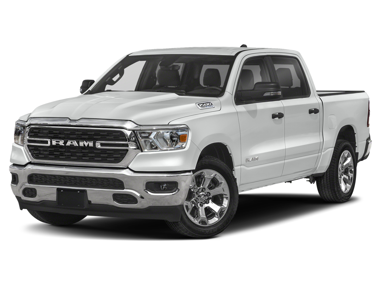 2023 RAM 1500 Big Horn/Lone Star in Diamond Black — front three-quarter view