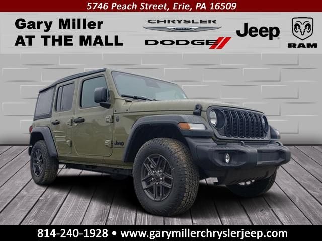 2025 Jeep Wrangler WRANGLER 4-DOOR SPORT S in 41 Exterior Paint — front three-quarter view