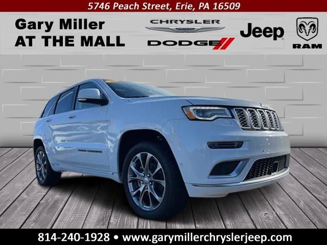 2020 Jeep Grand Cherokee Summit 4X4 in Bright White Clearcoat — front three-quarter view
