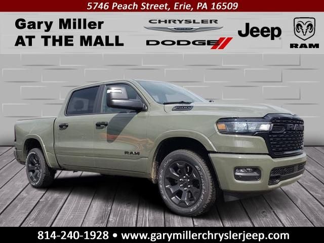 2026 RAM Ram 1500 RAM 1500 BIG HORN CREW CAB 4X4 5'7' BOX in Canyon Lake Exterior Paint — front three-quarter view