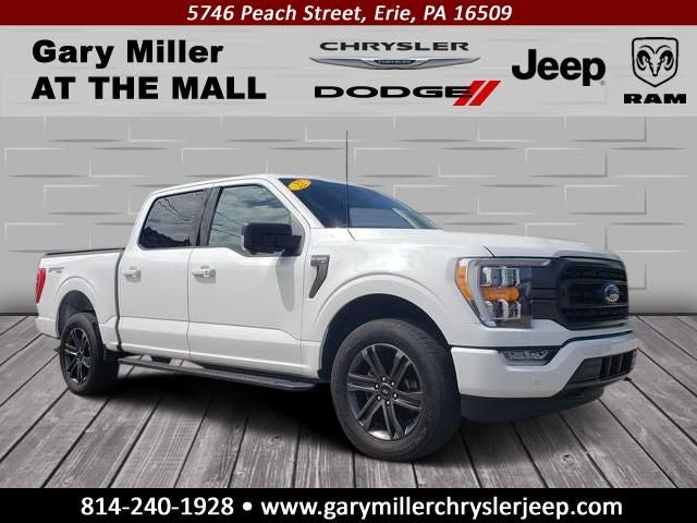 2022 Ford F-150 XLT in Oxford White — front three-quarter view