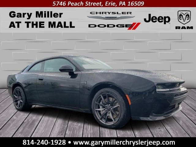 2026 Dodge Charger CHARGER SCAT PACK 2-DOOR AWD in Diamond Black Crystal Pearlcoat — front three-quarter view