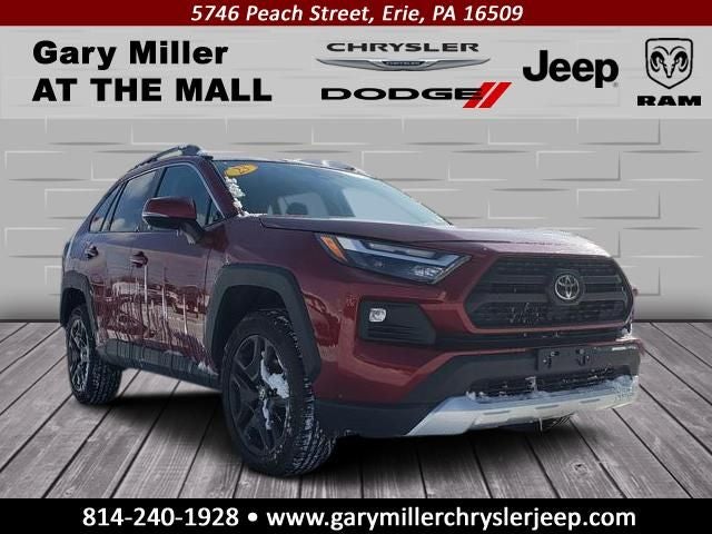 2023 Toyota RAV4 Adventure in Pearl — front three-quarter view
