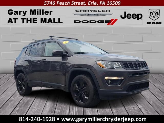 2019 Jeep Compass Altitude 4x4 in Crystal Metallic — front three-quarter view