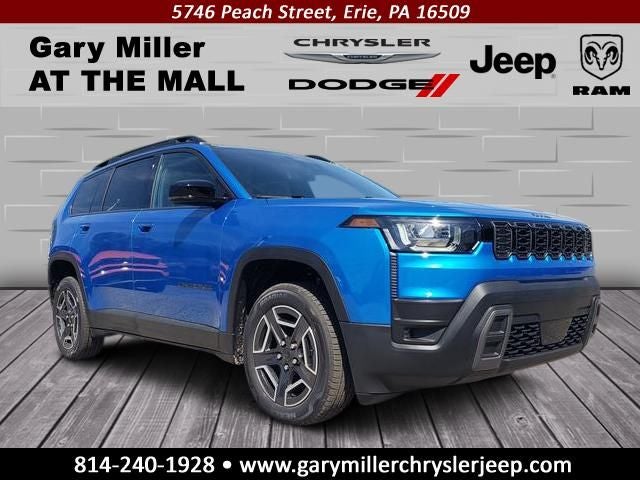 2026 Jeep Cherokee CHEROKEE LIMITED 4X4 in Hydro Blue Pearl-Coat Exterior Paint — front three-quarter view