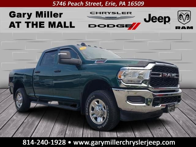 2024 RAM 2500 Tradesman Crew Cab 4x4 6'4' Box in Timberline Green Pearlcoat — front three-quarter view