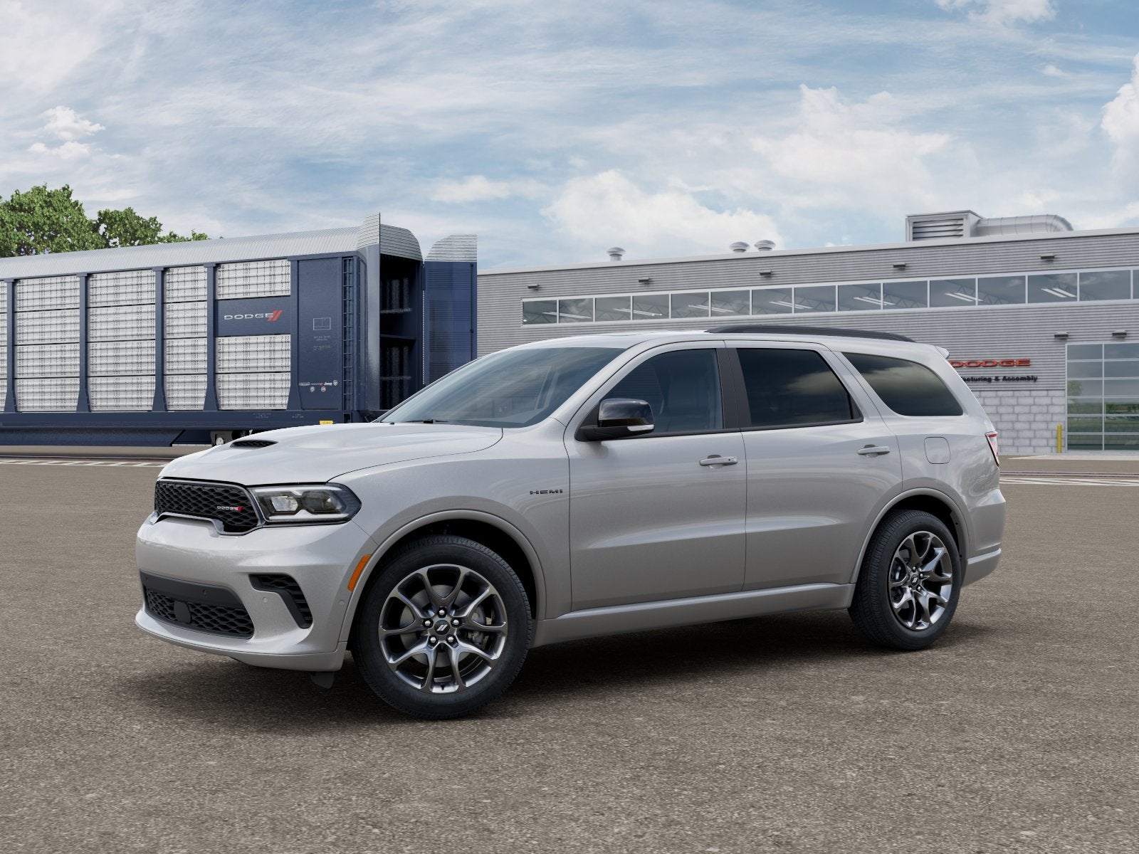 2026 Dodge Durango DURANGO GT PREMIUM AWD HEMI V8 in Triple Nickel Exterior Paint — front three-quarter view